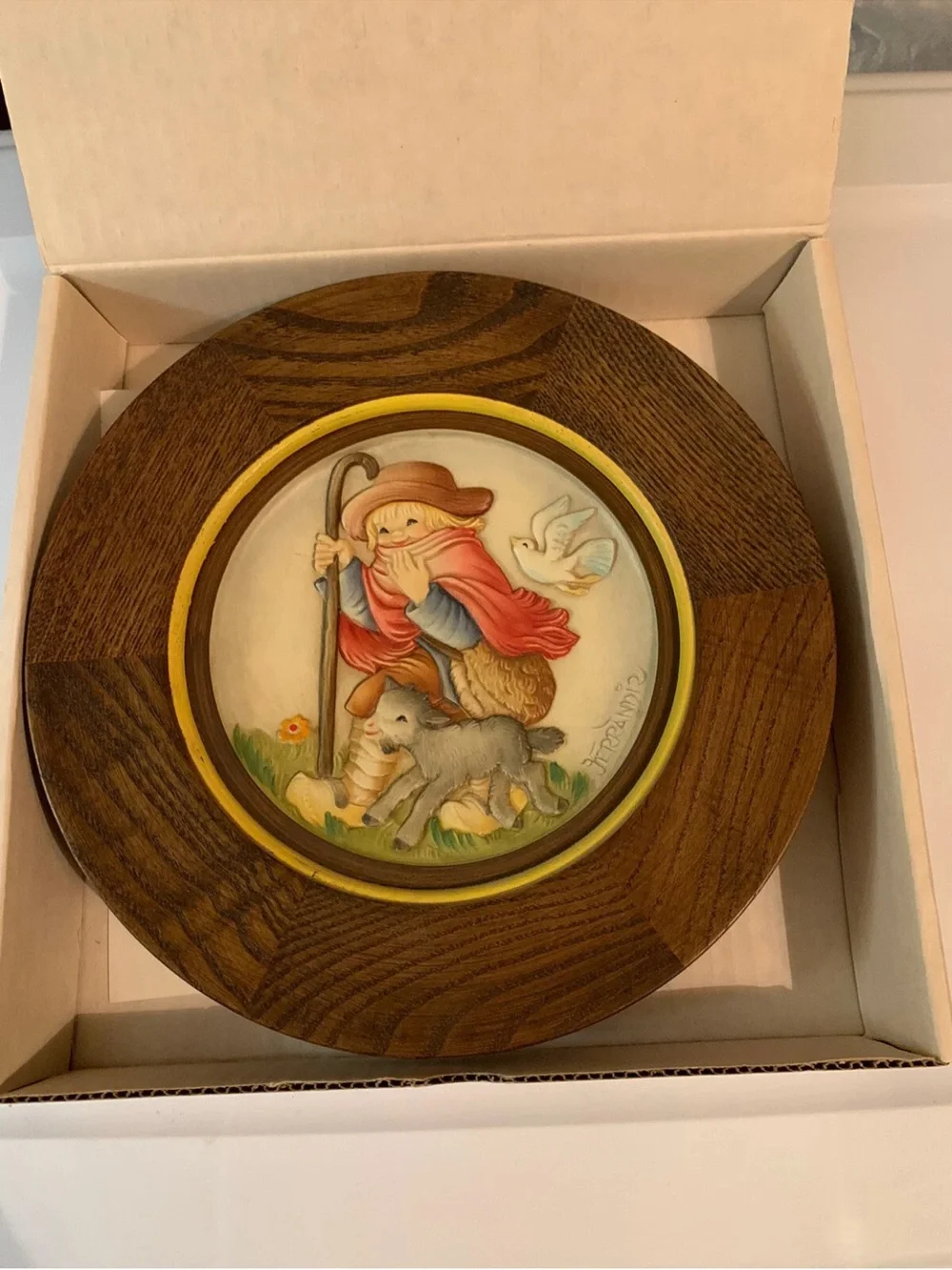 ANRI Christmas 1981 Spreading The Word Plate by J Ferrandiz 724/4000 Italy